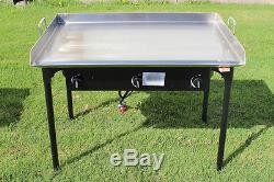 NEW CONCORD Stainless Steel 36 x 22 Flat Top Grill with Triple Burner Stand Stove