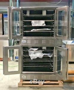 NEW Commercial Gas Double Stack Convection Oven 2 Deck Restaurant Kitchen NSF