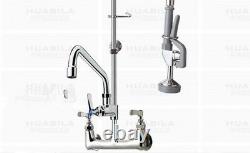 NEW Commercial Sink Faucet with Flush Line Kitchen Restaurant Bar Model FC61