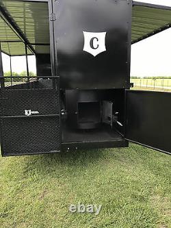 NEW Custom BBQ pit Charcoal grill Smoker Concession style Trailer
