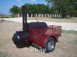 NEW Custom BBQ pit smoker Charcoal grill trailer