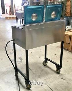 NEW Double Deep Fryer Portable Cart Propane/Gas Use Stainless Steel Model FY20