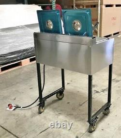 NEW Double Deep Fryer Portable Cart Propane/Gas Use Stainless Steel Model FY20