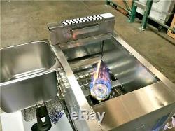 NEW Single Basket Commercial Deep Fryer Model FY19 Propane Gas Use Counter Top