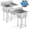 Nsf Stainless Steel 18 Single Bowl Commercial Kitchen Sink With Drainboard