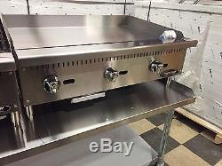 New 36 Flat Griddle Grill Commercial Restaurant Heavy Duty Nat Or Lp Gas