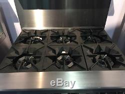 New 36 Range 6 Burners With 1 Full Standard Oven Stove Lp Gas Free Lift Gate
