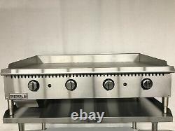New 48 Thermostatic Griddle Flat Grill Thermostat Commercial Gas Temperature
