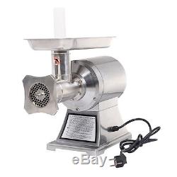 New Commercial Stainless Steel True 1HP Electric Meat Sauage Grinder No #12