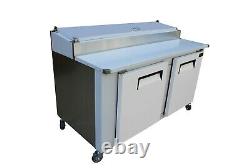 New Cooltech 2-Door Refrigerated Pizza Prep Table 60