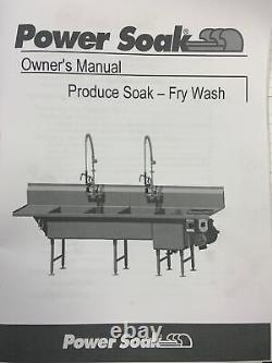 New Unified Brands Power Soak Ps-50 Warewashing Sink