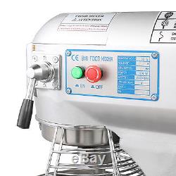 New VEVOR 0.5 Hp 10Qt Commercial Bakery Dough Food Mixer Gear Driven 20166