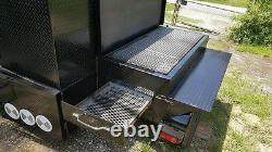 Night BBQ Smoker Side Grill Trailer Food Truck Catering Street Vendor Concession