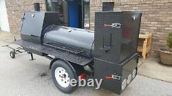 Night HOG Mini HogZilla Mobile BBQ 24 Grill Barrel Smoker Trailer Food Truck