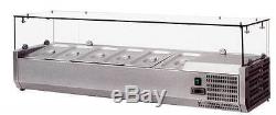 OMCAN RS-CN-0004-P 48 European Topping Rail Refrigerated Pizza Prep Table Top