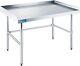 Open Base Equipment Work Table With Backsplash And Side Splashes 36x24 (lxw)