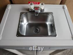 PORTABLE SELF CONTAINED SINK WITH HOT WATER