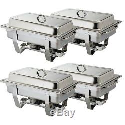 Pack Of 4 Omega Premium Quality Chafing Dish Sets Free Next Day Delivery