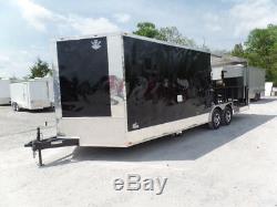 Porch Style 8.5x24 Black Concessions Trailer