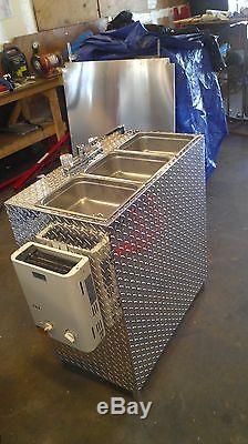 Portable Self Contained 3 Compartment Sink, Food Truck / Trailer Hot Water