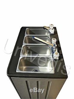 Portable Sink Mobile Concession compartment hot water three 4 compartment