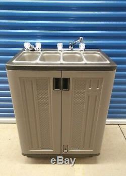 Portable Sink NSF Mobile Concession compartment hot water three 4 compartment