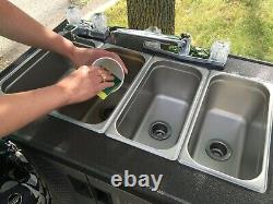Portable Sink by Prattsdirect. Food Concession business 4 compartment Handwash