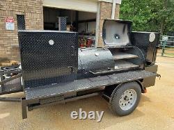 Pro BBQ Smoker Catering Business 30 Grill Double Door Smoker Trailer Food Truck