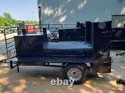 Pro Pitmaster BBQ Smoker 36 Grill Trailer Firebox and Ribbox Business Food Truck