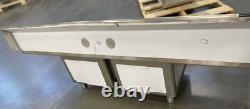 Regency 72 16-Gauge Stainless Steel 2 Compartment Commercial Sink Body Only