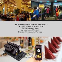 Restaurant Equipment Wireless Guest Call Paging Queuing System+ 20Coaster HOT
