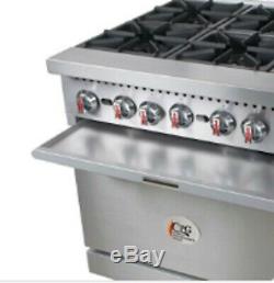 Restaurant Range 6 Burner Gas Oven Griddle Supply Equipment 60 Commercial Stove