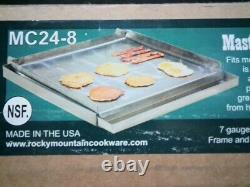 Rocky Mountain Cookware MC24-8 4-Burner Commercial Add on Griddle New