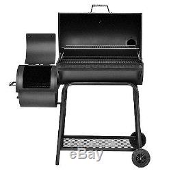 Royal Gourmet 30 BBQ Charcoal Grill and Smoker with Cover Black Outdoor Garden