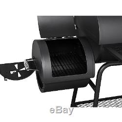 Royal Gourmet Charcoal Grill with Offset Smoker BBQ Backyard Cooking 30 L