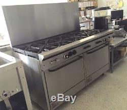 SOUTHBEND 10 BURNER GAS RANGE STOVE w DOUBLE OVEN