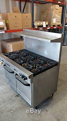 SOUTHBEND 48 RANGE With 8 BURNERS & 2 SPACE SAVER OVENS NATURAL GAS NICE