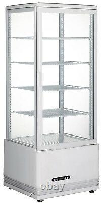 SS Commercial Refrigerated Bakery Showcase Cake Display Cabinet 110V Pie Display