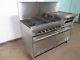 Sunfire Hd Commercial Nat. Gas 6 Burner Stove Withovens, Griddle & Cheese Melter