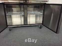 Sandwich Prep Unit 48 Table Salad Refrigerator Prep Mega Top 2 Door 18 Pan