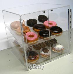 Self Serve Pastry and donut display case 2 trays deli bakery convenience candy