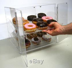 Self Serve Pastry and donut display case 2 trays deli bakery convenience candy