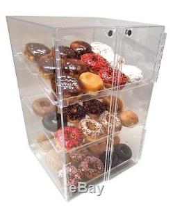 Self Serve Pastry donut display Cake case 3 tray MUFFIN PASTRIE Bagel CABINET