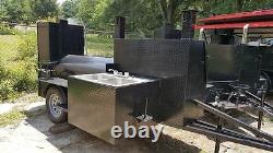 Sink Setup BBQ Smoker Grill Trailer Catering Business Mobile Kitchen Food Truck