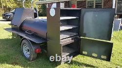 Sink Setup BBQ Smoker Grill Trailer Catering Business Mobile Kitchen Food Truck