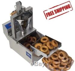 Small Business Compact Donut Fryer Maker Making Machine 80 Pcs/h Professional