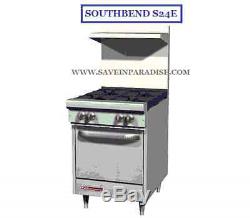Southbend S24E Ultimate Natural Gas 4 Burner with Oven