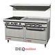 Southbend S60dd-2g 60 Gas Range With6 Burners 24 Griddle And 2 Standard Ovens