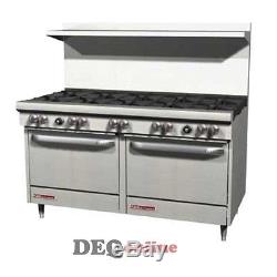 Southbend S60DD 60 Gas Range With10 Burners And 2 Standard Ovens