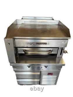 Southbend SSB-36 heavy duty steak house infrared broiler with griddle top